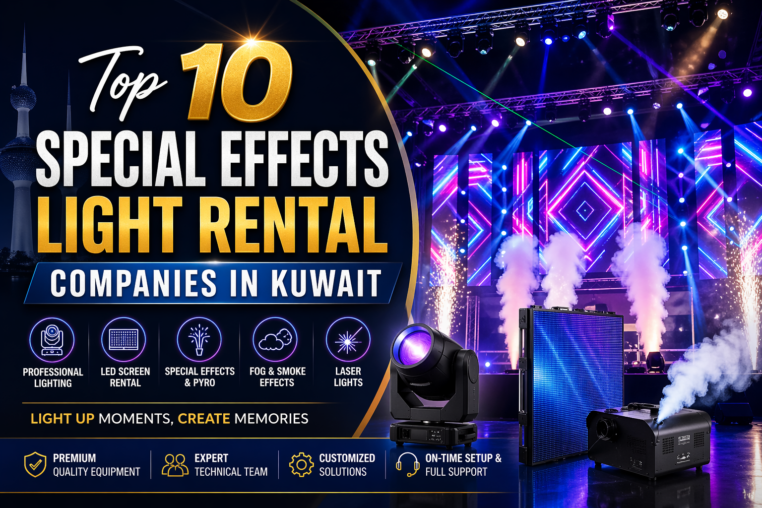 Top 10 Special Effects Light Rental Companies in Kuwait
